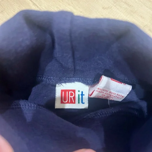 Vintage navy blue snowman turtleneck kids size 5/6 - Picture 4 of 5